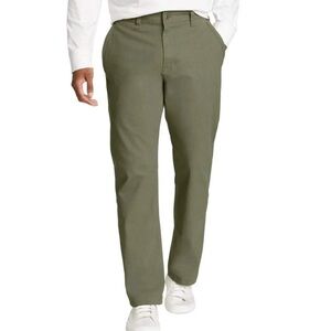 NWT Eddie Bauer Men Durable Two-Way Stretch Canvas Utility Pant 40x32 Sage Green